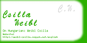 csilla weibl business card